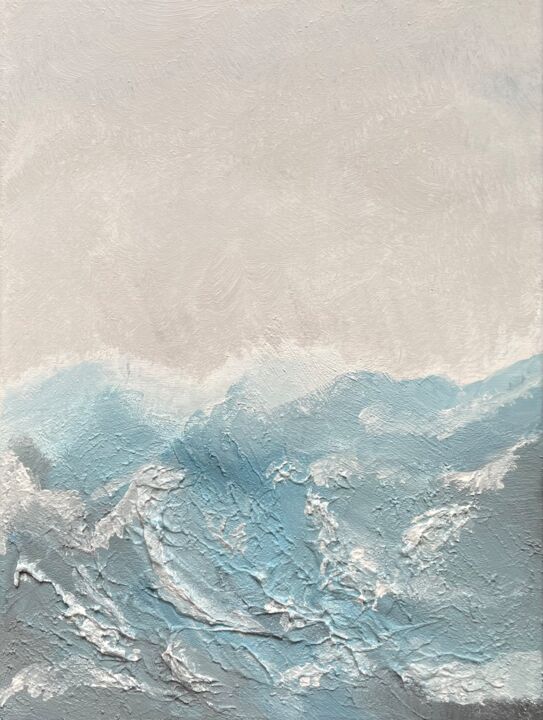 Pittura intitolato "Sea" da Aleksandra Motovilova, Opera d'arte originale, Acrilico