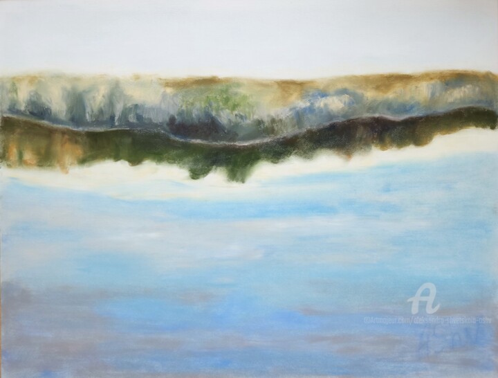 Painting titled "Reflection" by Aleksandra Shvetskaia (ASHV), Original Artwork, Pastel