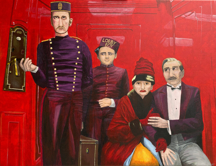 "Elevator" başlıklı Tablo Aleksandra Tishkevich tarafından, Orijinal sanat, Akrilik