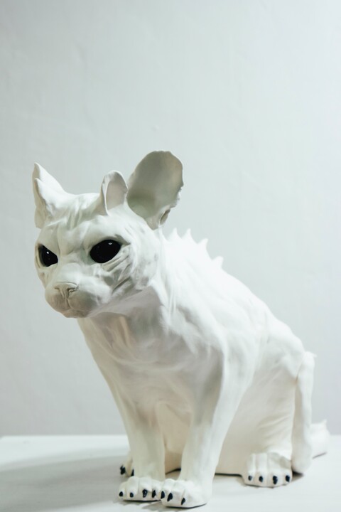 Sculpture titled "Chimera" by Aleksandra Voronovskaia (Vorona), Original Artwork, Ceramics