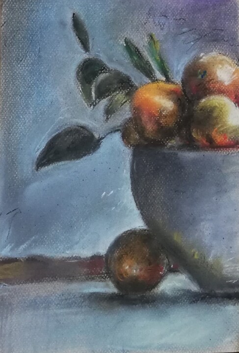 Malarstwo zatytułowany „Pomarańcze” autorstwa Aleksandra W, Oryginalna praca, Pastel