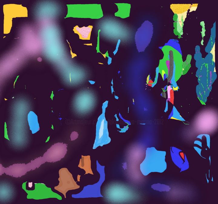 Digital Arts titled "Abstraction-Colored…" by Marina Alexandrova, Original Artwork