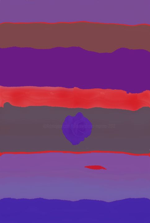 Digital Arts titled "Color fields and vi…" by Marina Alexandrova, Original Artwork, Digital Painting
