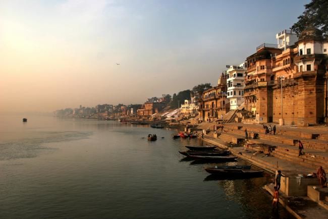 Fotografia intitolato "The river Ganges." da Aleks Demidoff, Opera d'arte originale