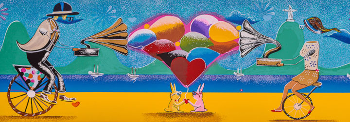 "Amor" başlıklı Baskıresim Alemãoart tarafından, Orijinal sanat, Serigrafi