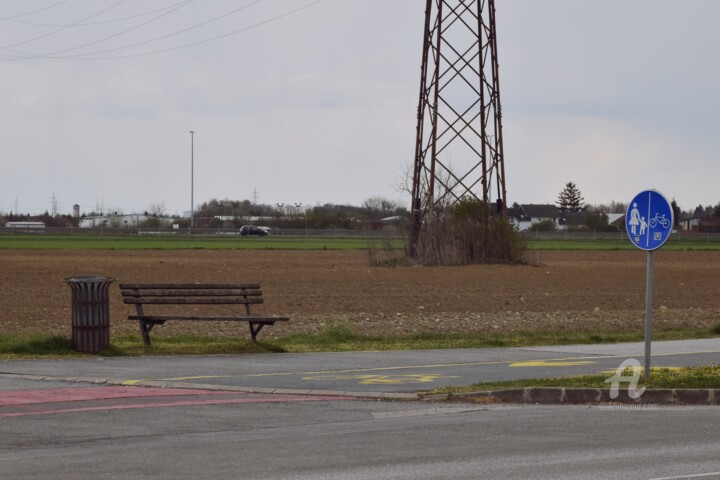 Photography titled "Bench in the middle…" by Alen Gurovic, Original Artwork, Non Manipulated Photography