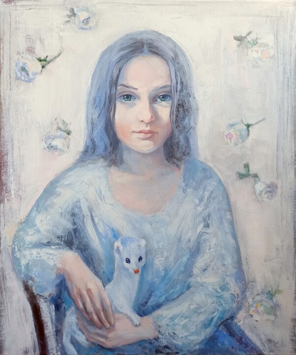 Peinture intitulée "Wild Tenderness" par Alena Masterkova, Œuvre d'art originale, Huile Monté sur Châssis en bois