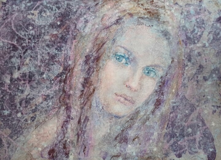 Painting titled "Snow" by Alena Masterkova, Original Artwork, Acrylic