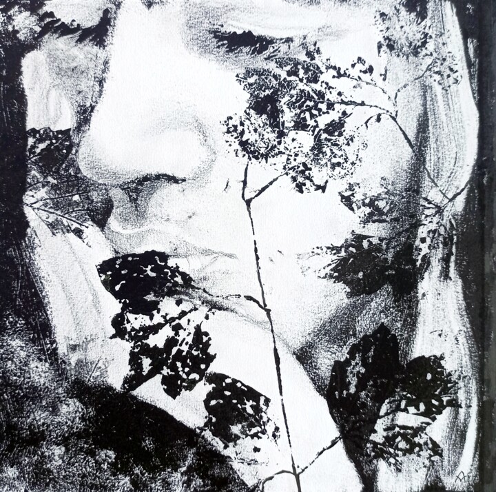 Отпечатки и Гравюры под названием "Autumn Memories" - Alena Masterkova, Подлинное произведение искусства, Монотип