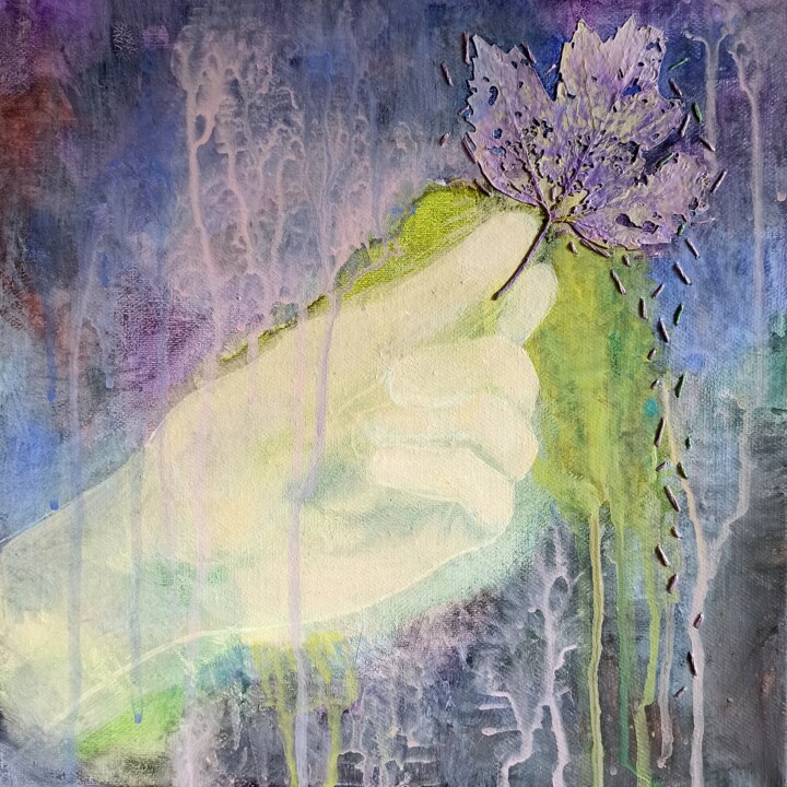 Картина под названием "Glow 1" - Alena Masterkova, Подлинное произведение искусства, Акрил Установлен на Деревянная рама для…