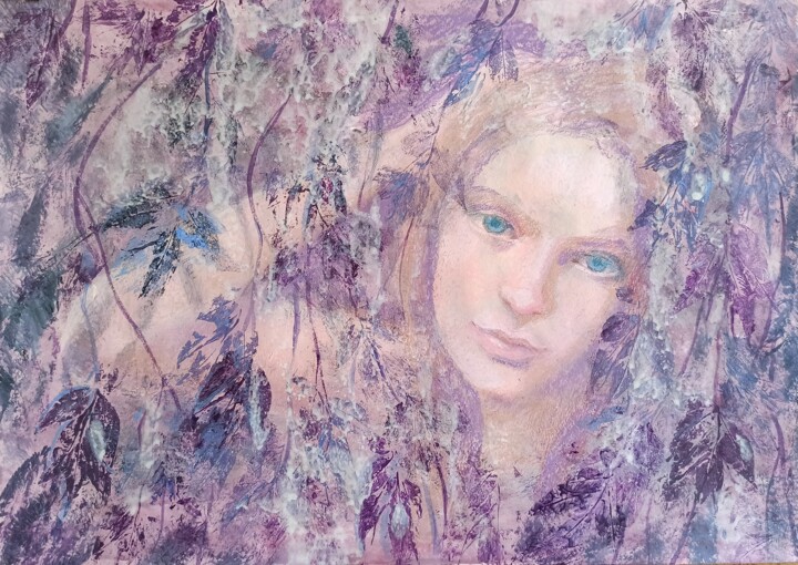 Malerei mit dem Titel "Willow" von Alena Masterkova, Original-Kunstwerk, Acryl