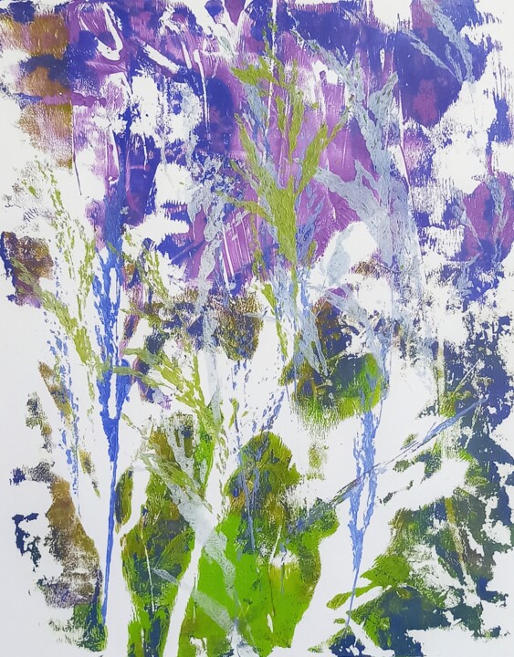 Картина под названием "Herbs 3" - Alena Masterkova, Подлинное произведение искусства, Акрил
