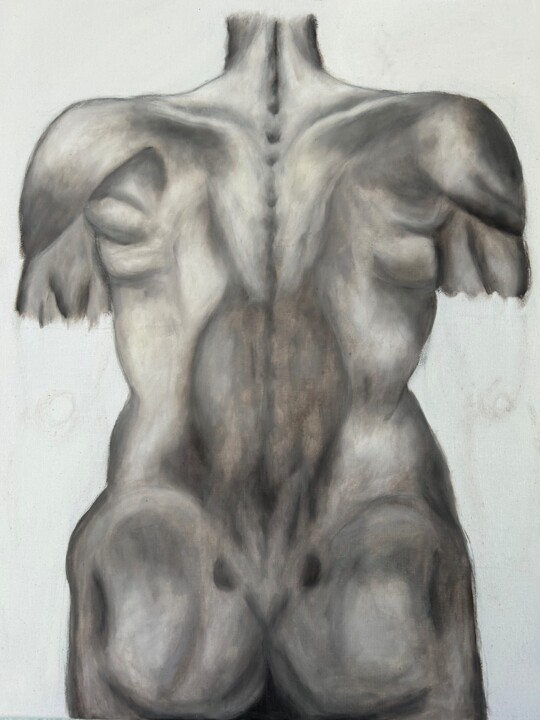 Картина под названием "Мужчина во снах" - Алена Никулкина, Подлинное произведение искусства, Акрил
