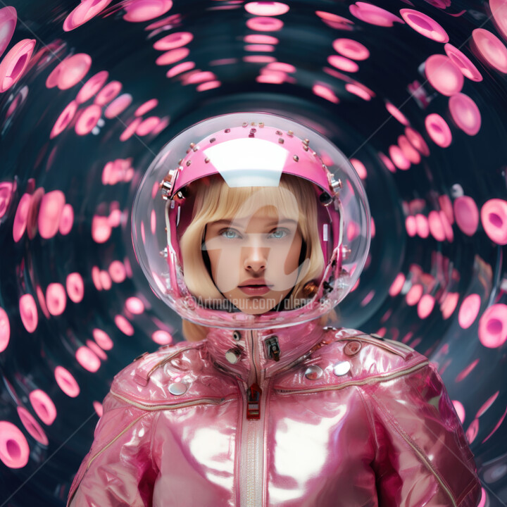 数字艺术 标题为“Cosmo Barbie” 由Alena Ps, 原创艺术品, AI生成的图像