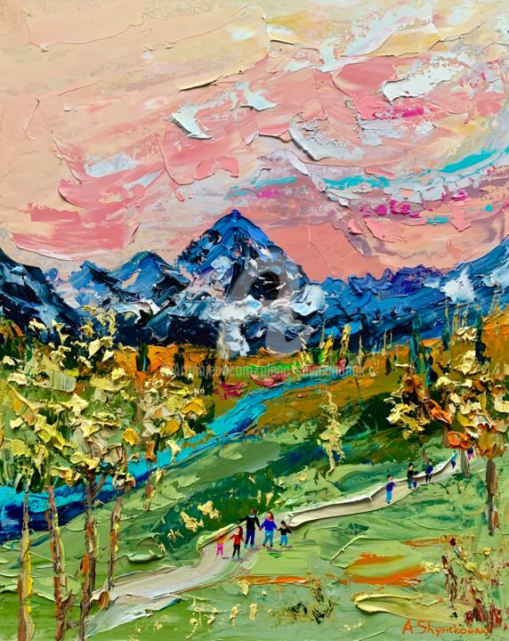 Painting titled "Commission painting…" by Alena Shymchonak, Original Art, Oil
