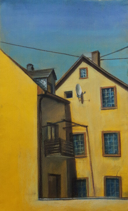 "The yellow day" başlıklı Resim Alena Volkava tarafından, Orijinal sanat, Pastel