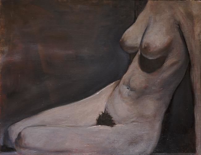Pintura titulada "Nude I" por Alex Ocampo, Obra de arte original