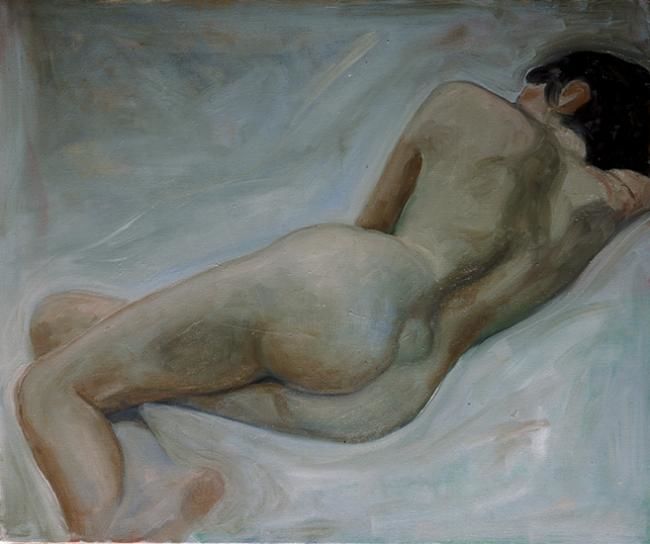 Pintura titulada "Nude II" por Alex Ocampo, Obra de arte original