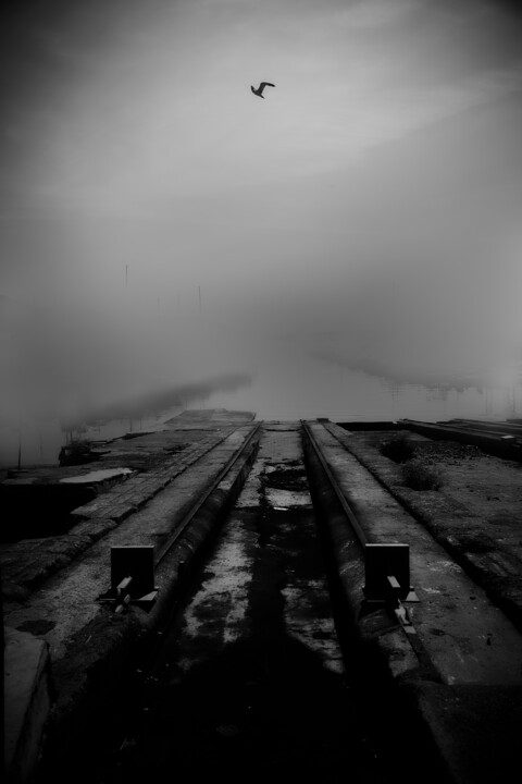 Photography titled "Le port des brumes" by Aleph Uteza Lysimaque, Original Artwork, Digital Photography