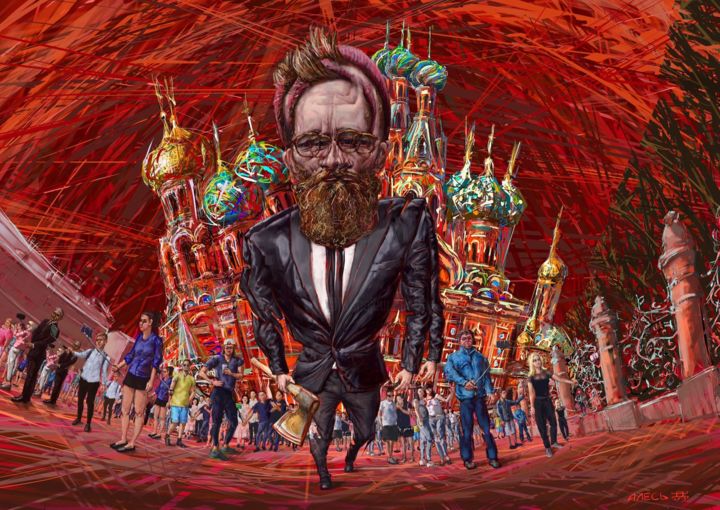 Digitale Kunst mit dem Titel "Petersburg" von Ales Lalush, Original-Kunstwerk, 2D digitale Arbeit