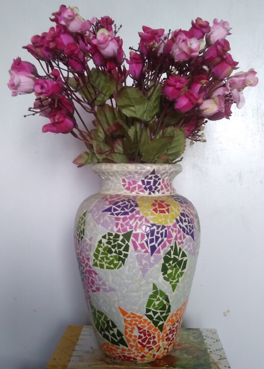 Design intitulée "Vaso de flores" par Alessandro Bortolini, Œuvre d'art originale, Argile