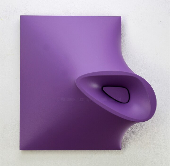 Скульптура под названием "Italian style violet" - Alessandro Butera, Подлинное произведение искусства, Акрил