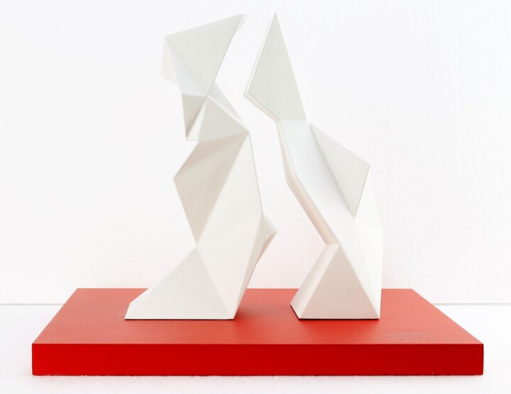 Sculpture titled "Italian style white…" by Alessandro Butera, Original Artwork, Acrylic