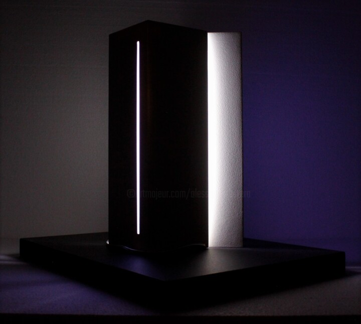 Sculptuur getiteld "light sculpture" door Alessandro Butera, Origineel Kunstwerk, Acryl