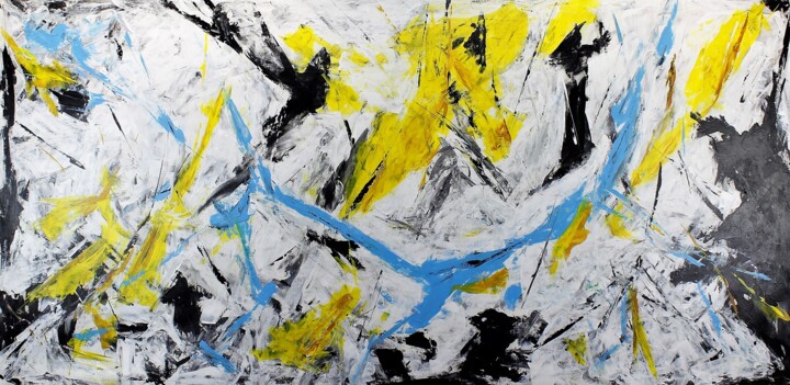 Pittura intitolato "abstract 1" da Alessandro Butera, Opera d'arte originale, Acrilico