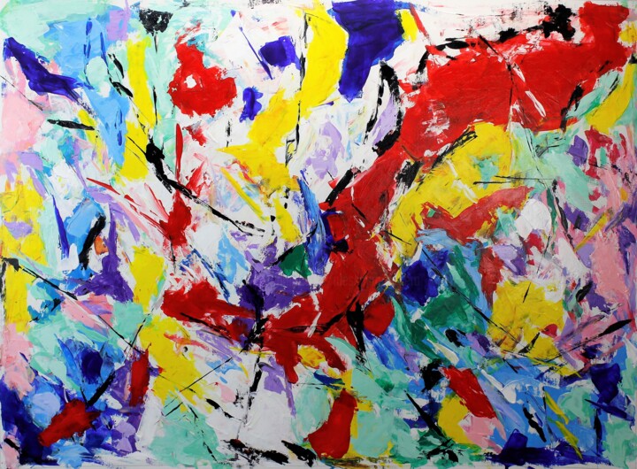 Ζωγραφική με τίτλο "abstract 5" από Alessandro Butera, Αυθεντικά έργα τέχνης, Ακρυλικό