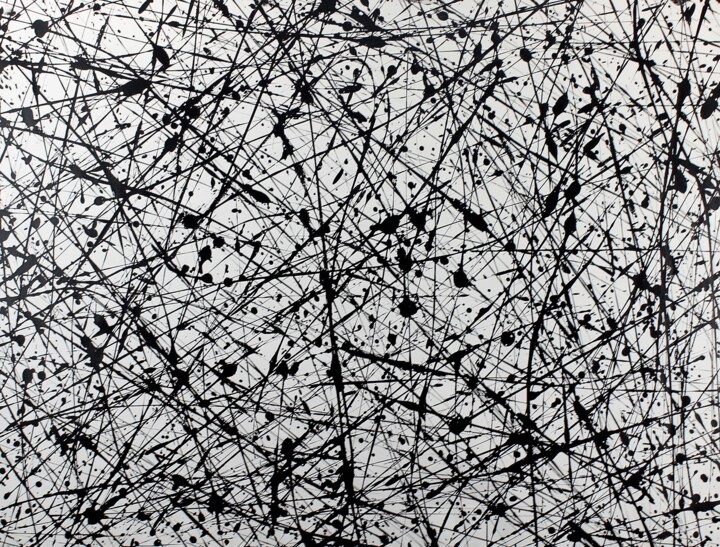 Pintura intitulada "black and white" por Alessandro Butera, Obras de arte originais, Acrílico