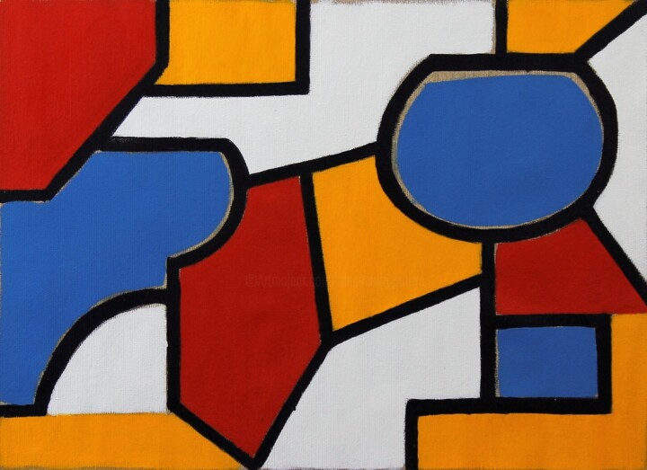 Painting titled "geometries 2" by Alessandro Butera, Original Artwork, Acrylic