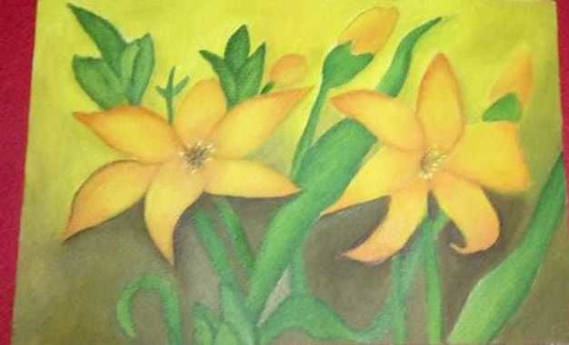 Painting titled "Flores.jpg" by Alessandro Campos, Original Artwork