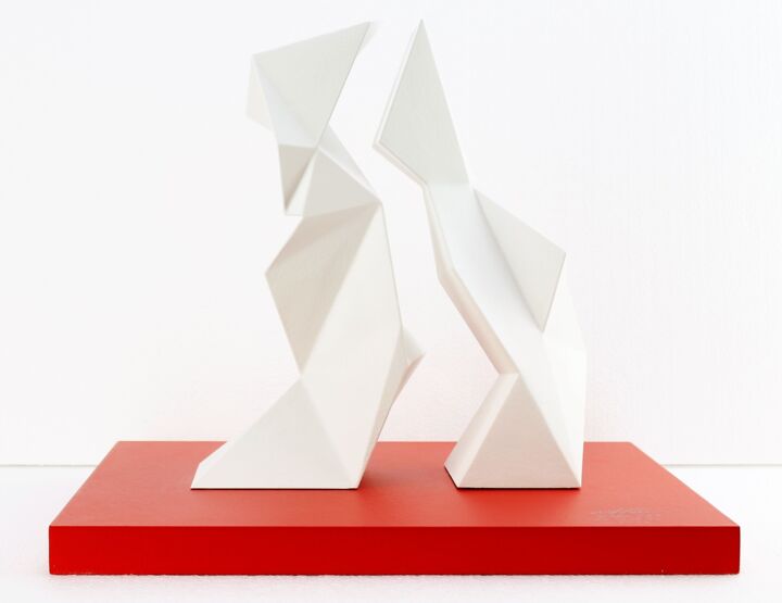 Sculpture intitulée "Italian style white…" par Alessandro Butera, Œuvre d'art originale, Acrylique