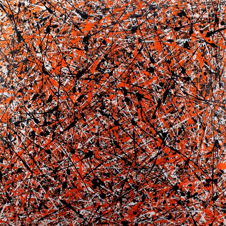 Painting titled "orange" by Alessandro Butera, Original Artwork, Acrylic