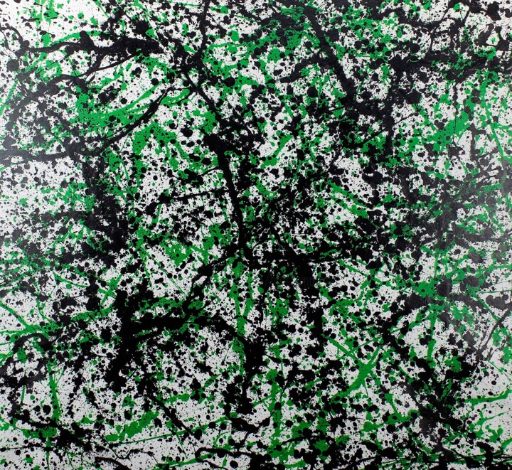 Painting titled "green" by Alessandro Butera, Original Artwork, Acrylic