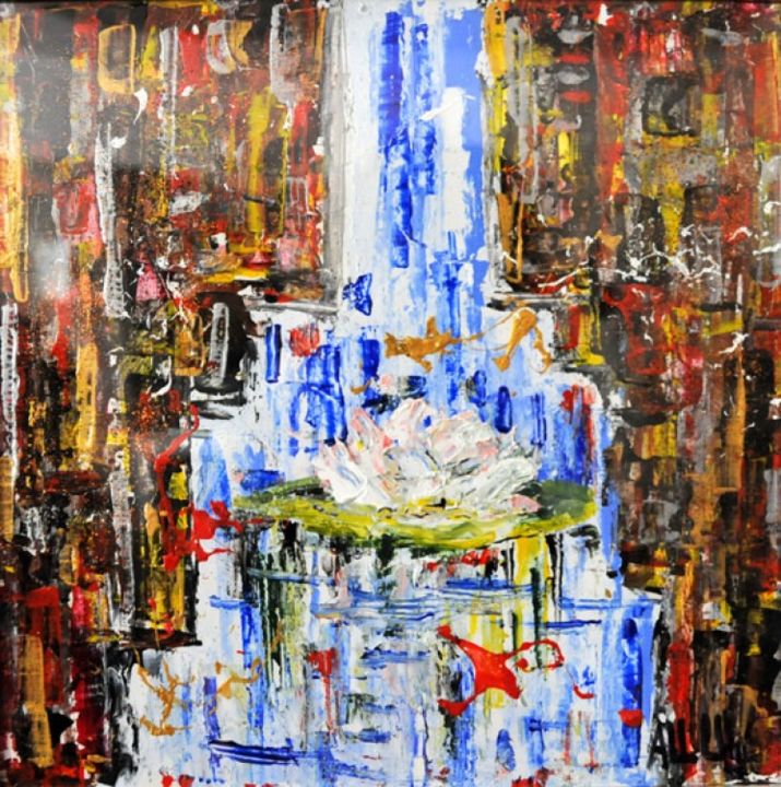 Painting titled "One" by Alessandro Coralli, Original Artwork, Oil