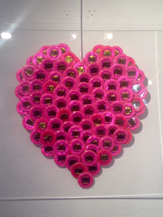 Sculpture titled "Love is a gamble" by Alessandro Coralli, Original Artwork, Plastic