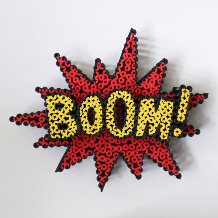 Γλυπτική με τίτλο "Mini Boom!" από Alessandro Padovan, Αυθεντικά έργα τέχνης, Μέταλλα