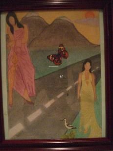 Pittura intitolato "Rumbo" da Alessia Martinez Jimenez, Opera d'arte originale