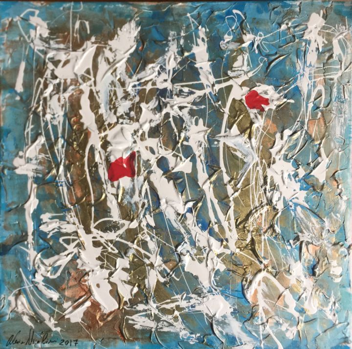 Painting titled "Connections" by Alessia Nicolini, Original Artwork