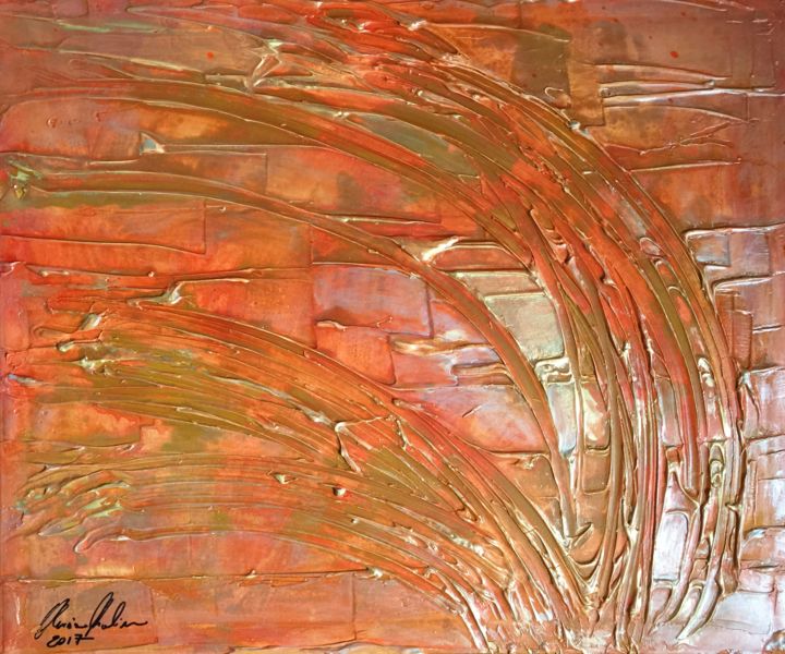 Painting titled "ears in the winds" by Alessia Nicolini, Original Artwork