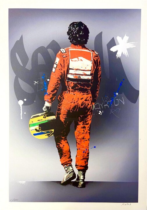 Druckgrafik mit dem Titel "Senna" von Alessio B, Original-Kunstwerk, Digitaldruck