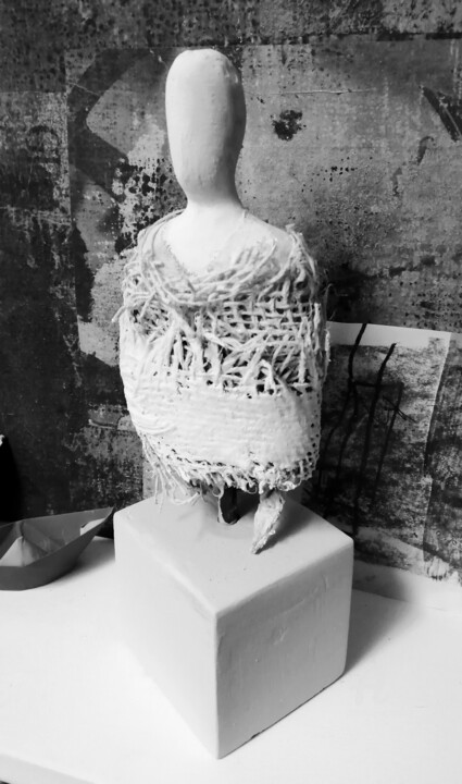 "Busto maschile avvo…" başlıklı Heykel Alessio Brugnoli tarafından, Orijinal sanat, Ahşap
