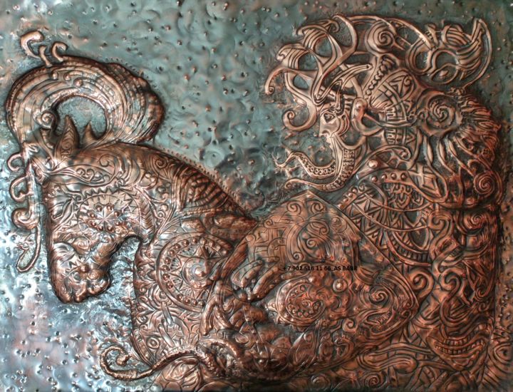 Sculpture titled "Воин Улитка" by Alexey Saralidze, Original Artwork, Bronze