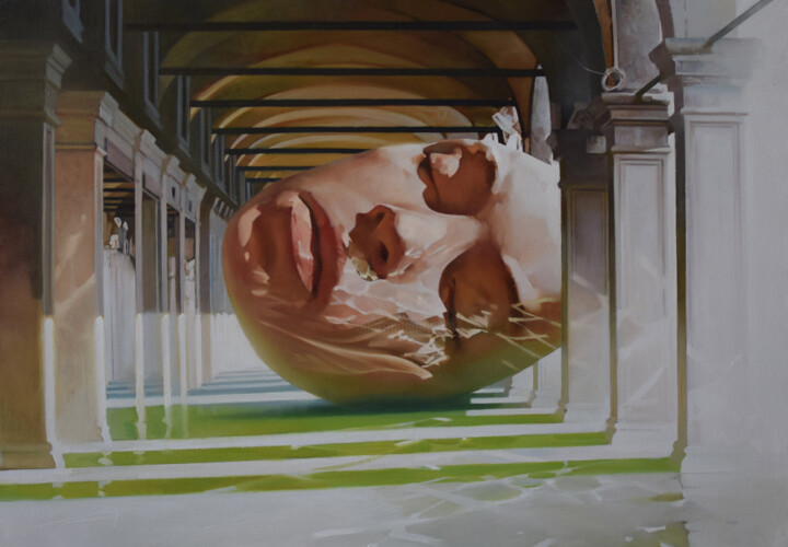 Ζωγραφική με τίτλο ""DREAM"" από Alex Chernigin, Αυθεντικά έργα τέχνης, Λάδι Τοποθετήθηκε στο Ξύλινο φορείο σκελετό