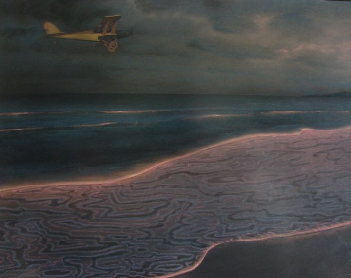 Рисунок под названием "Avion" - Alexandre Fadeev, Подлинное произведение искусства, Пастель