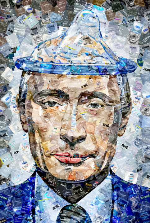 Цифровое искусство под названием "Putin Collage Made…" - Alex Loskutov, Подлинное произведение искусства, Цифровой коллаж