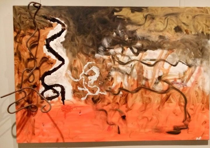 Pintura titulada "Caballo Desbocado" por Palaus Gallery, Obra de arte original, Acrílico