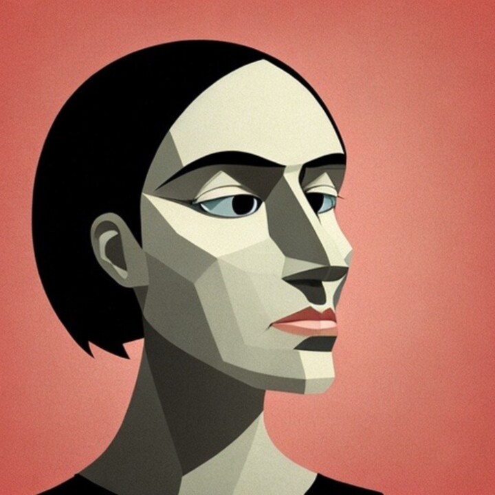 Digital Arts με τίτλο "Femme très attentio…" από Alex Pierantoni, Αυθεντικά έργα τέχνης, Εικόνα που δημιουργήθηκε με AI